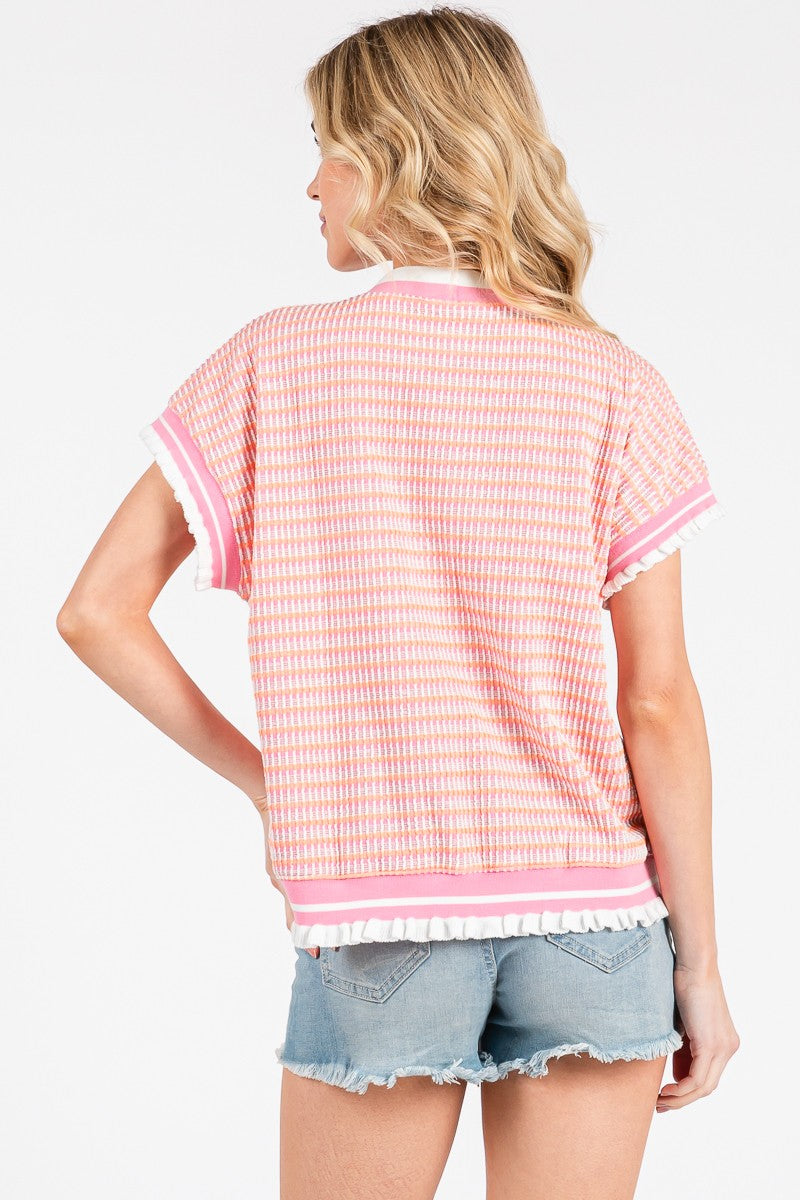 Knit Button Up Cardigan