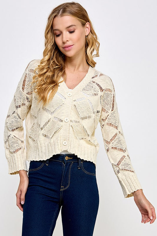 Open Knit Cardigan