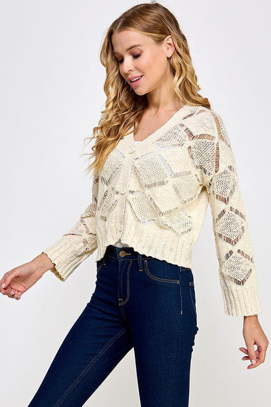 Open Knit Cardigan