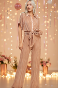 The Rosé Glow Pleated Jumpsuit