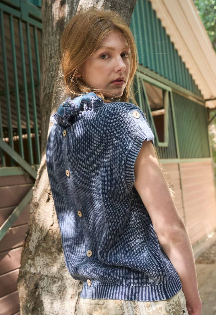 Mineral Wash Short Sleeve Pullover