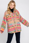Easel Aztec Print Jacket