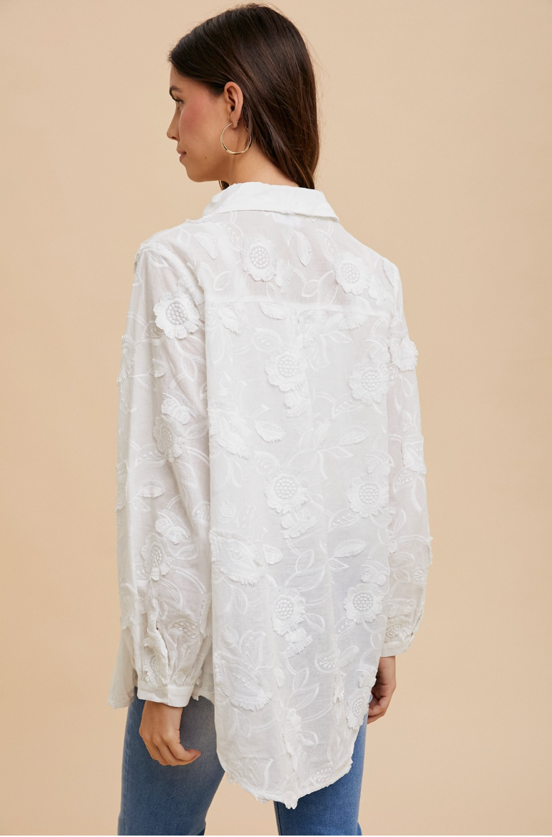 Floral Whisper Button-Up
