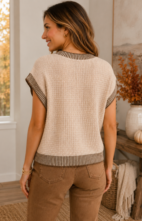 Shoreline Chic Sweater Mocha