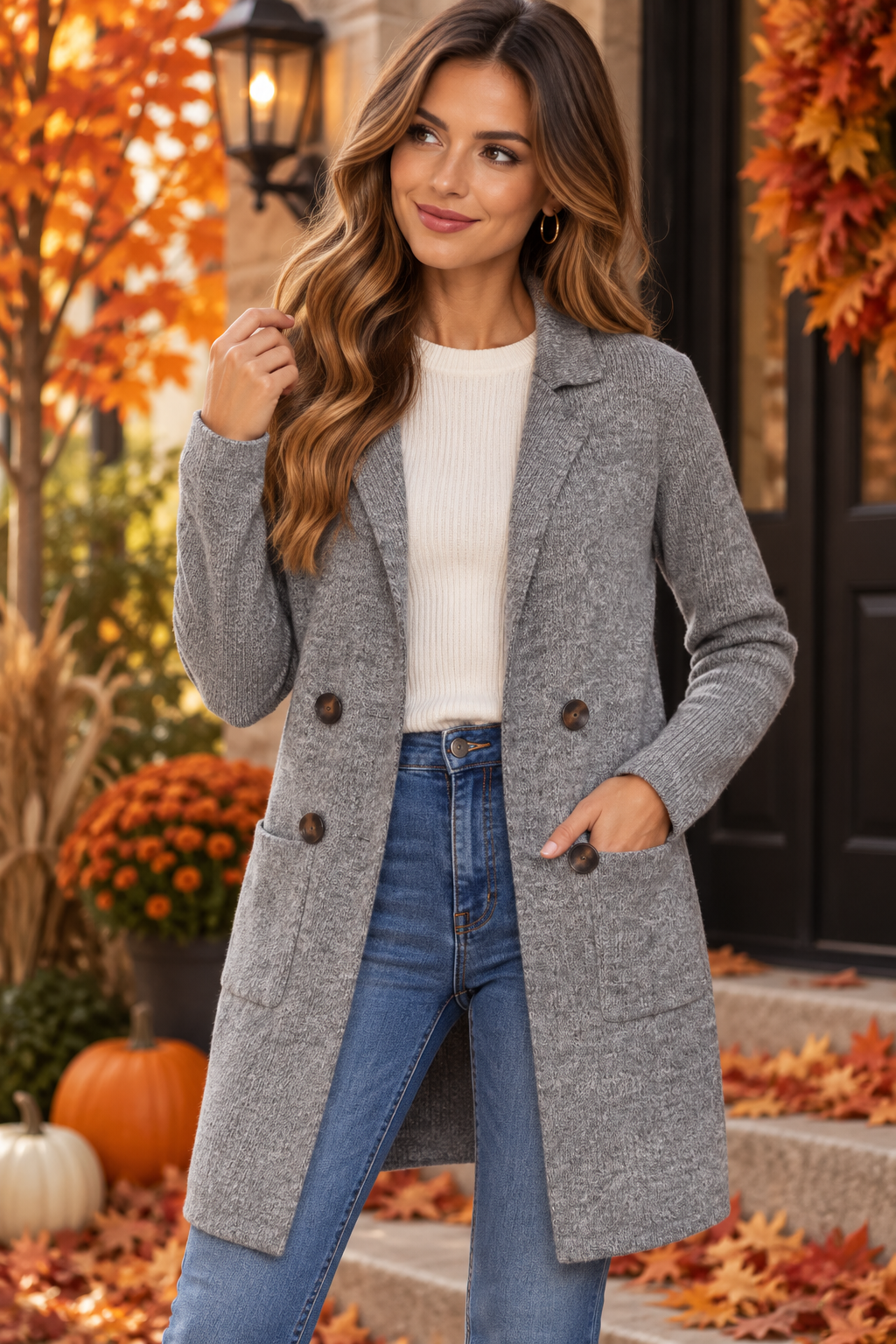 Silver Skies Sweater Jacket