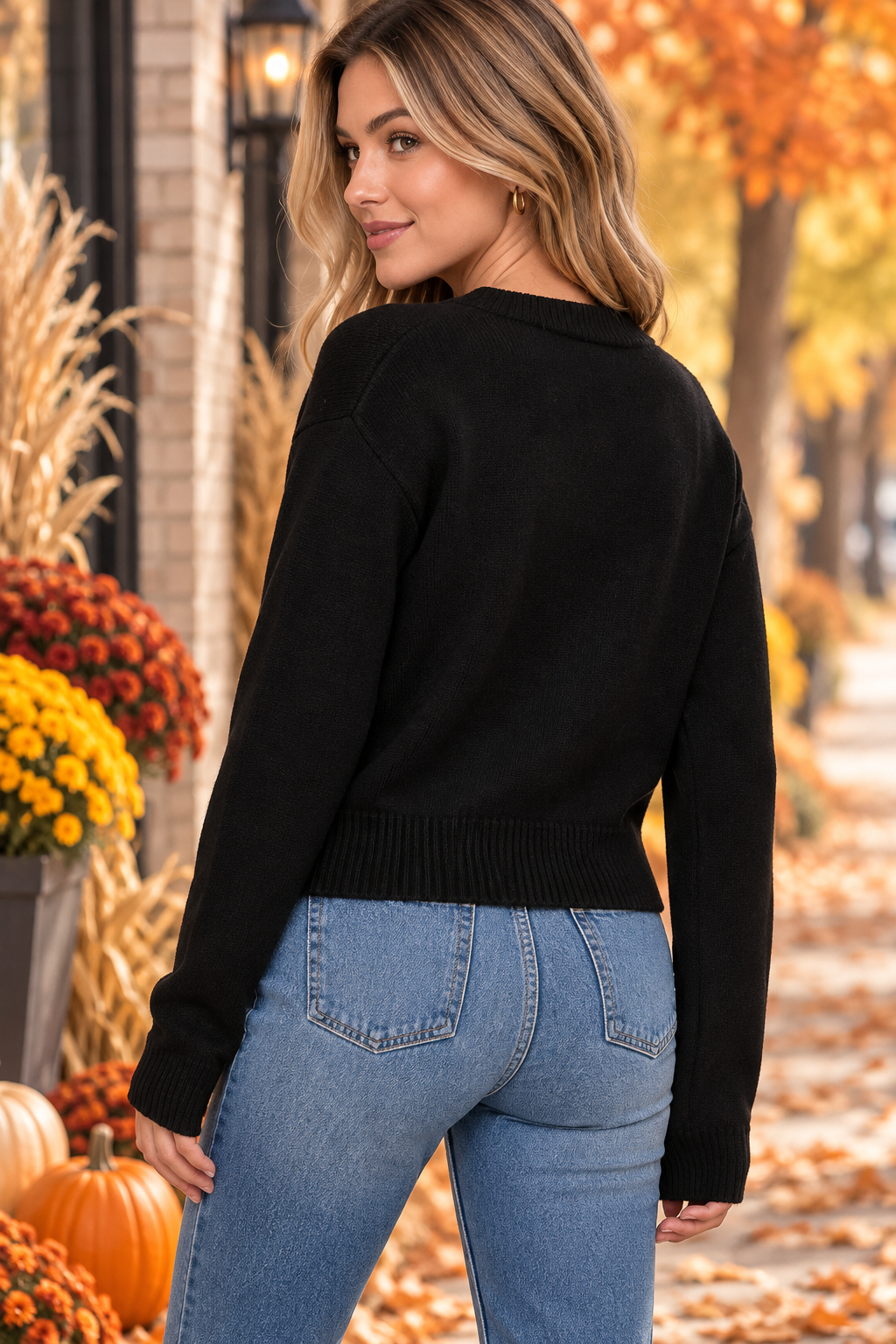 Black Teddy Love Cardigan