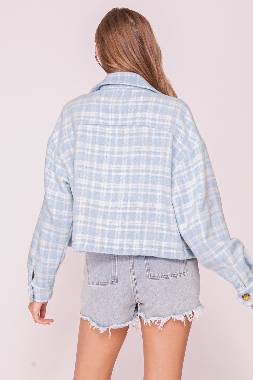 Plaid Button Down Shacket