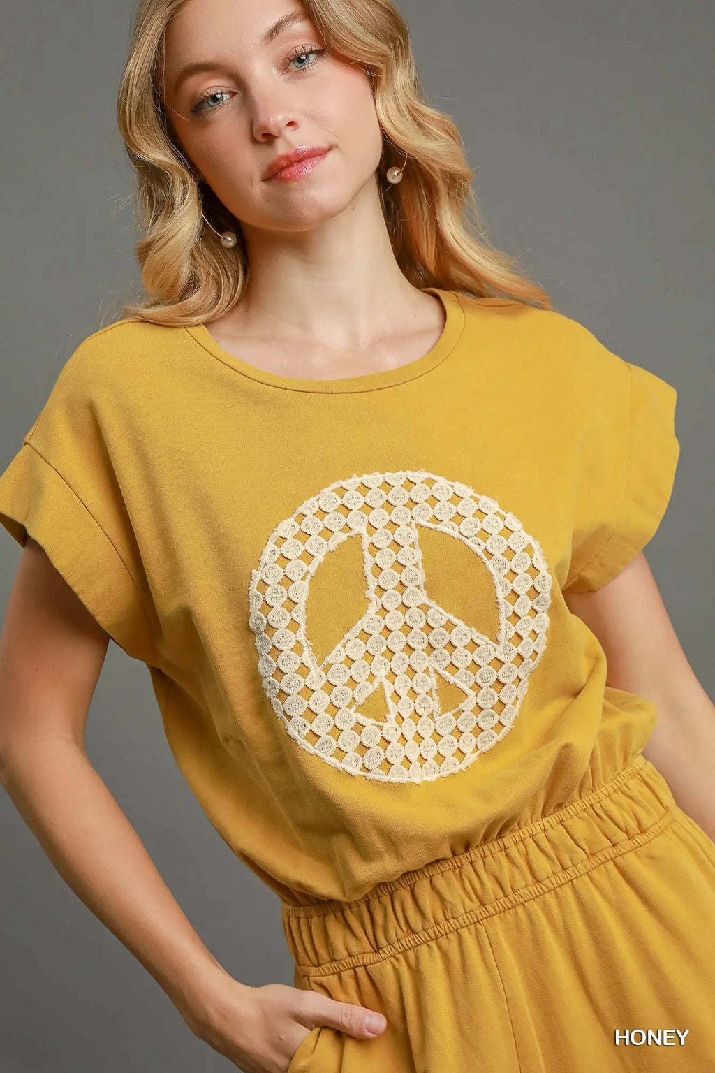 Mineral Wash Jumpsuit - Mustard