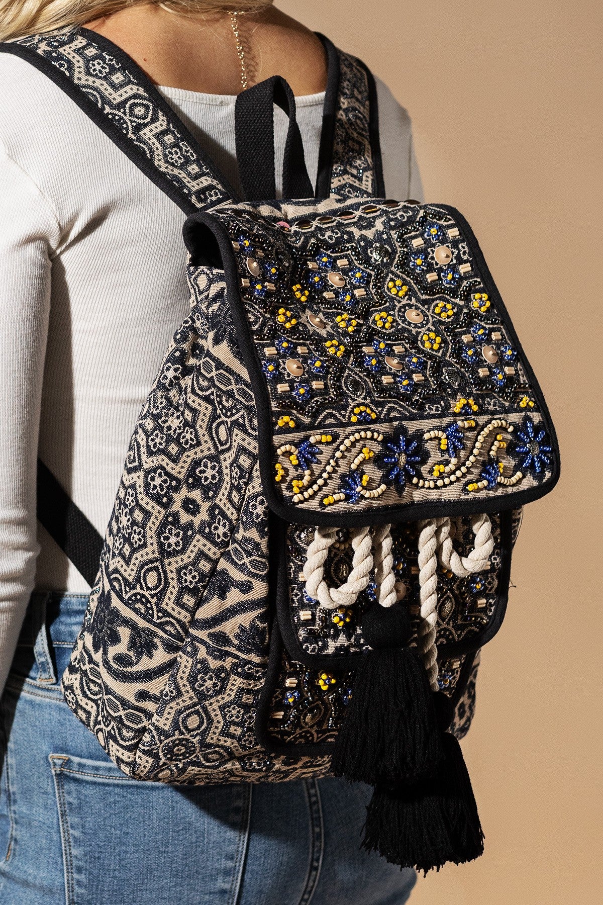 Moonflower Boho Backpack