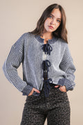 Front Tie Cardigan
