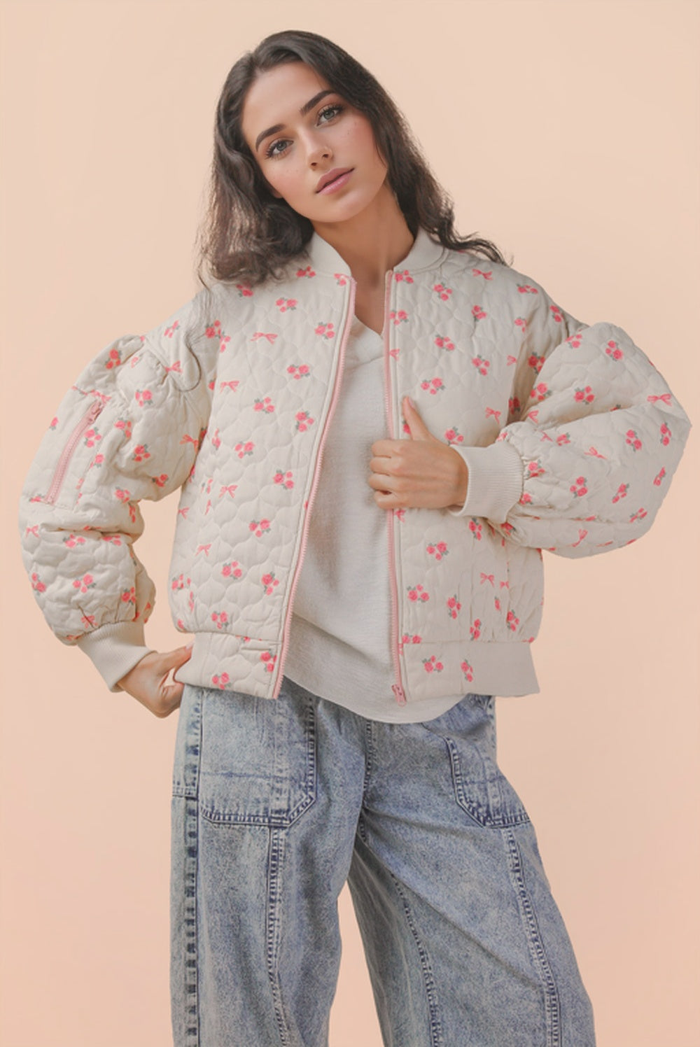 Floral Quilted Jacket