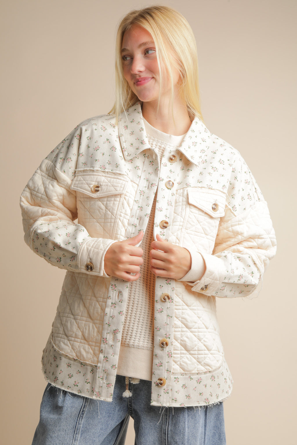 Floral Quilted Jacket