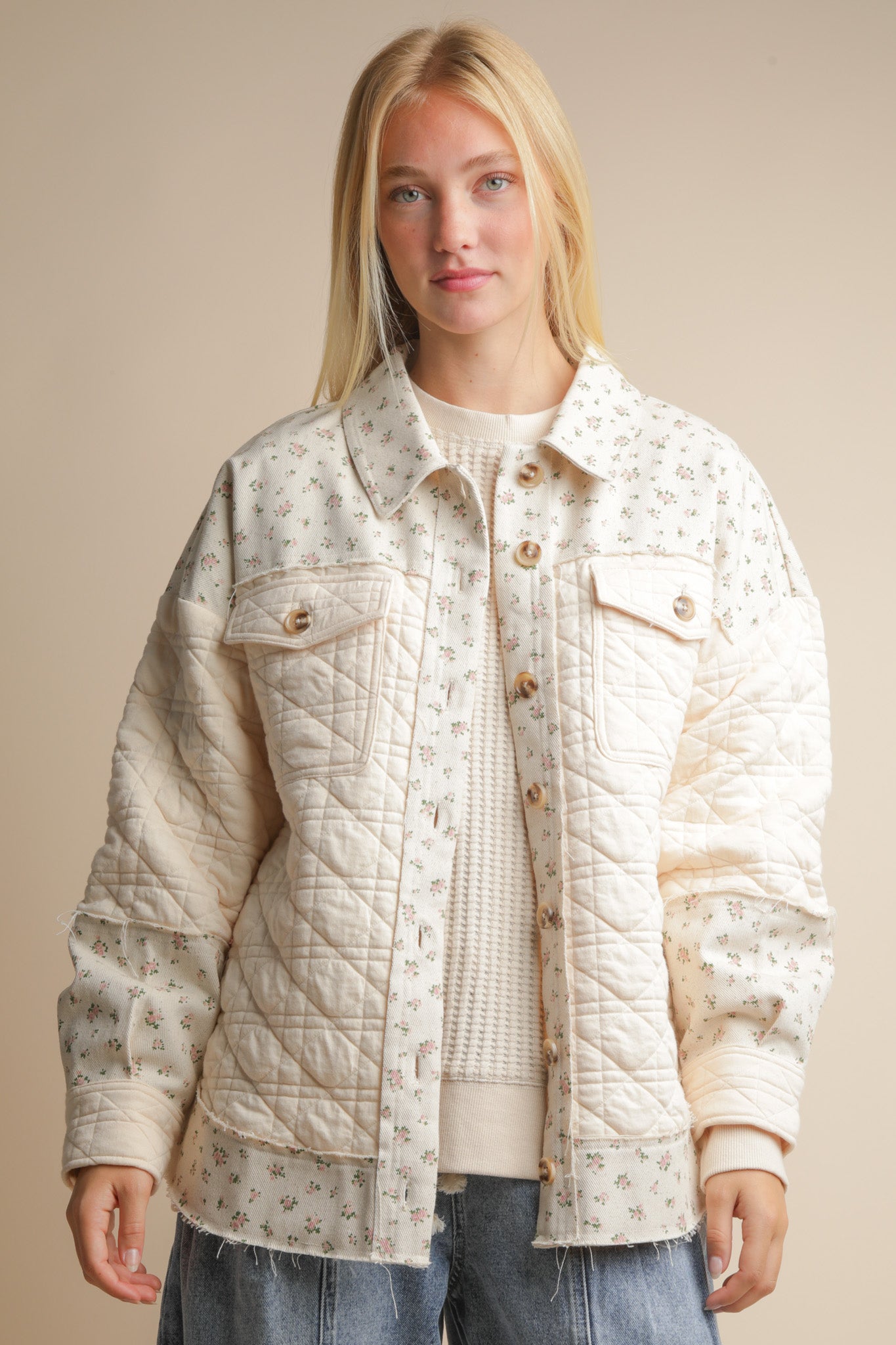 Floral Quilted Jacket