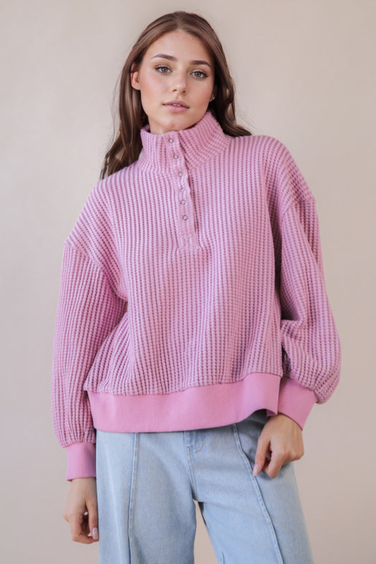 Waffle Knit Top