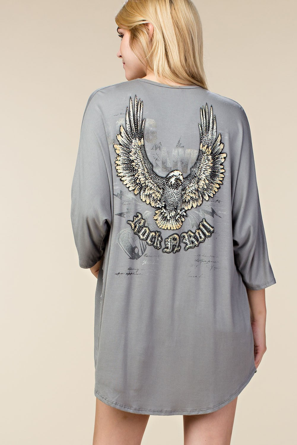 Embellished Cardigan - Gray