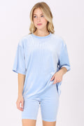 Velour Bliss Set - Blue