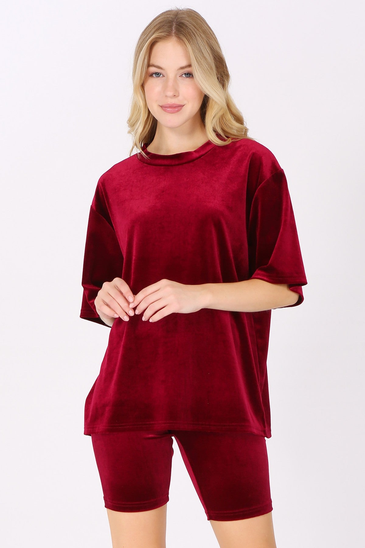 Velour Bliss Set - Burgundy