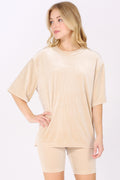 Velour Bliss Set - Tan