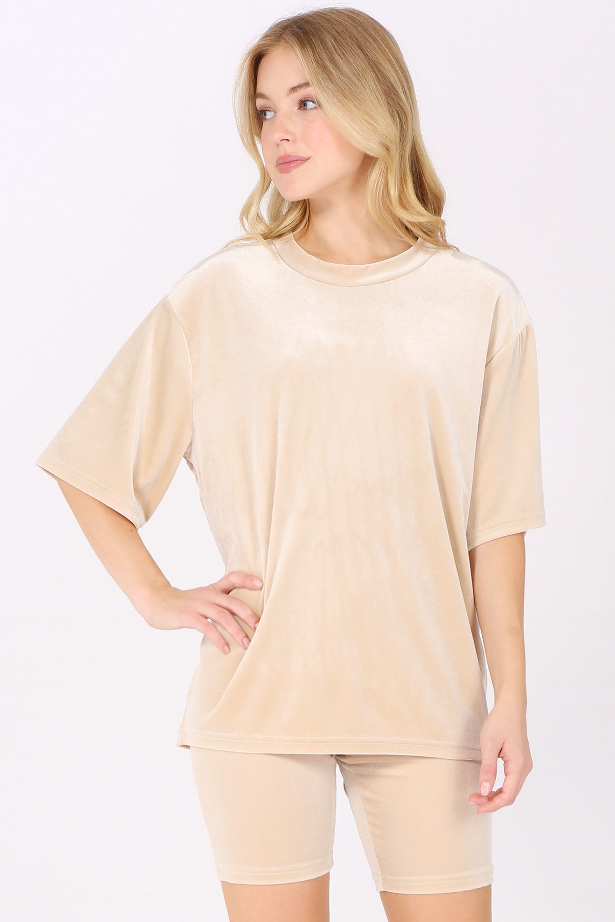 Velour Bliss Set - Tan