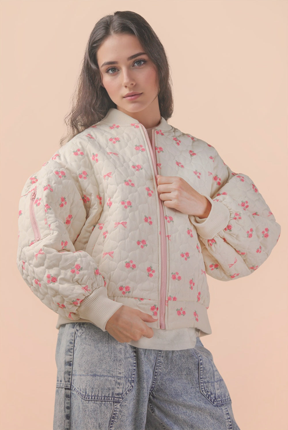 Floral Quilted Jacket
