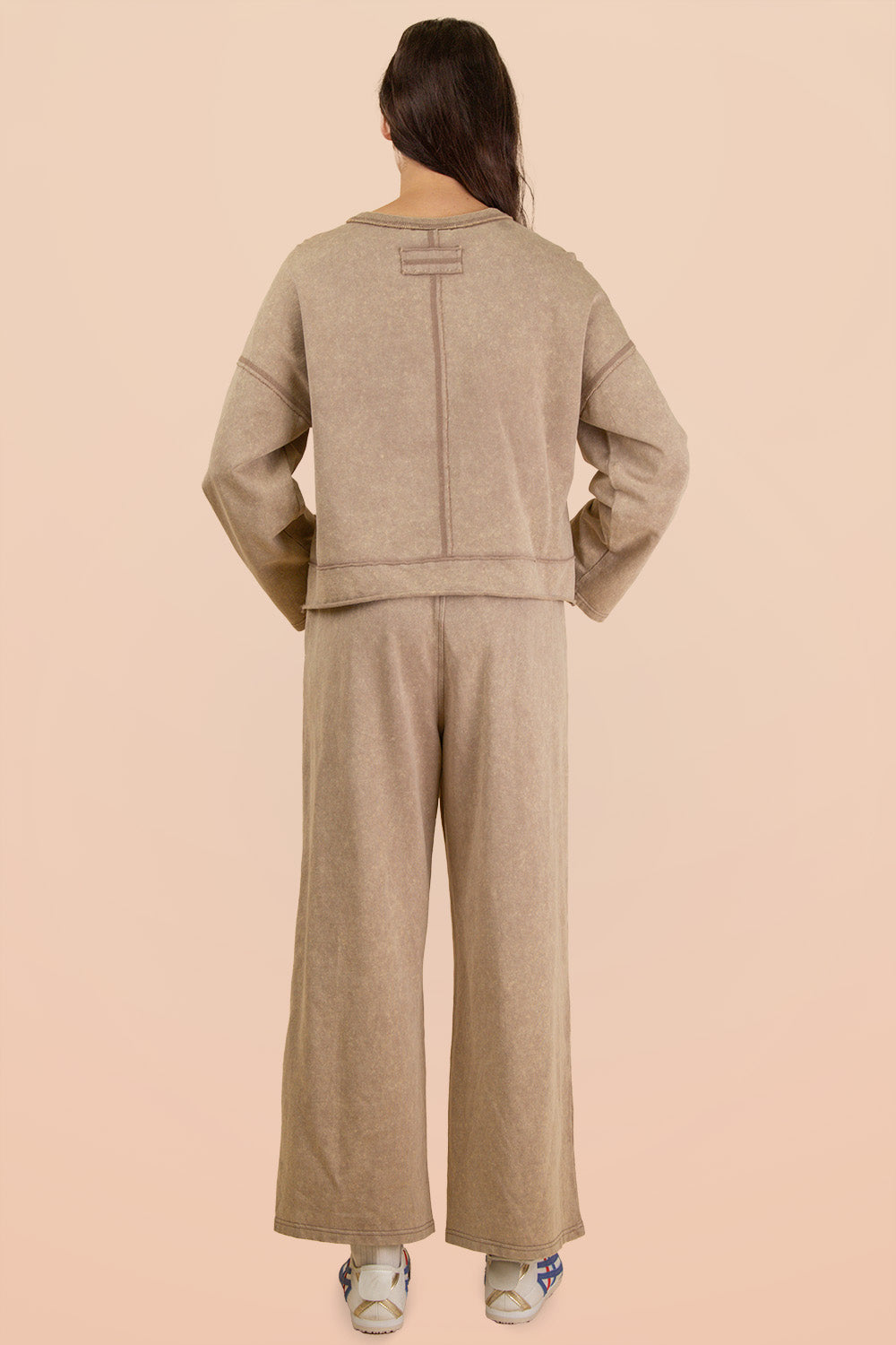 Mineral Wash Loungewear Set - Mocha
