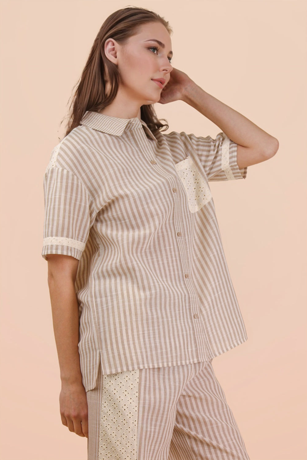 Lace & Lines Top