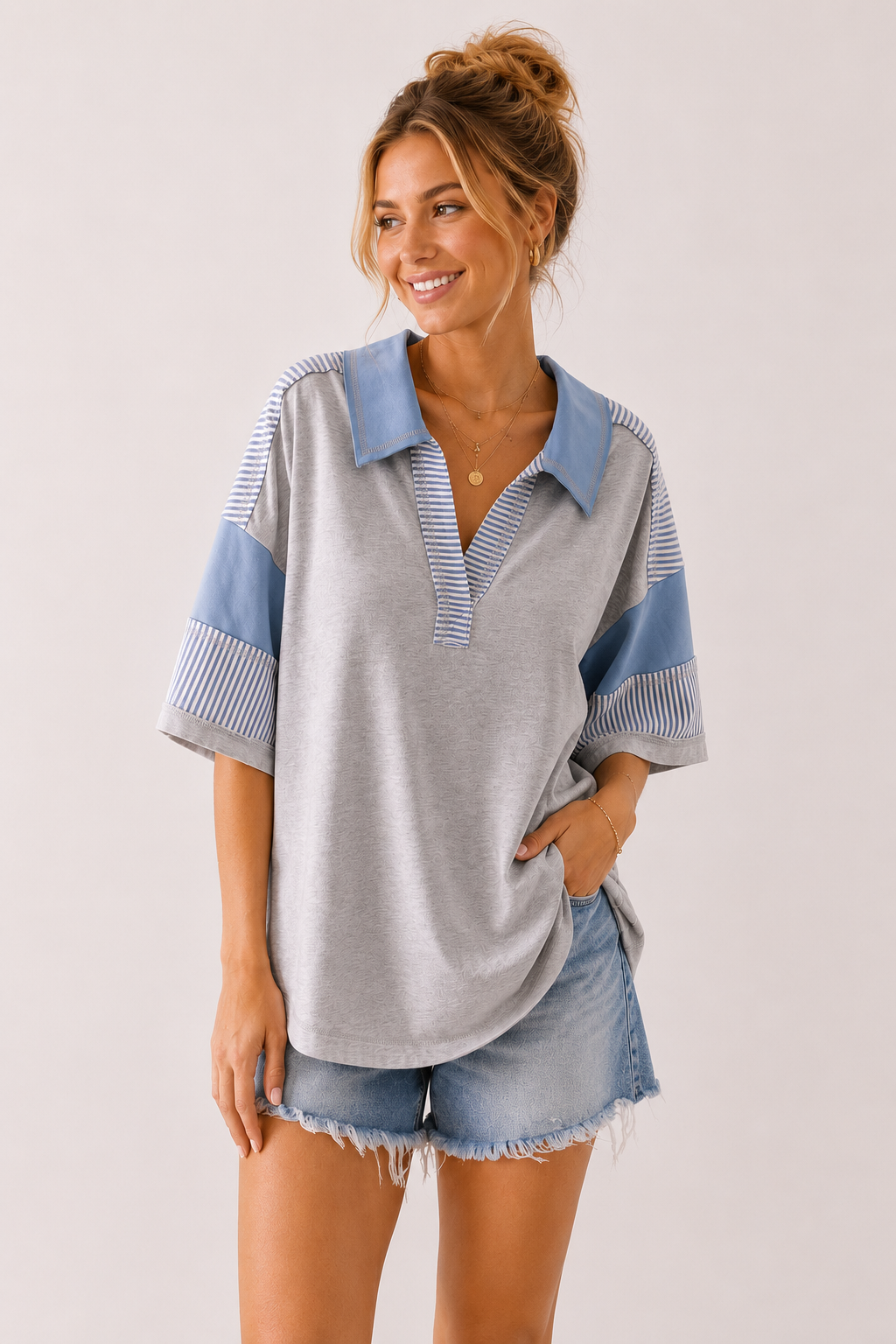 Everyday Comfort Top - Gray