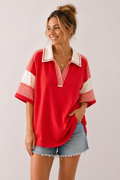 Everyday Comfort Top - Red