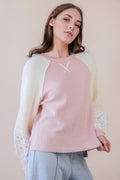 Floral Knit Top - Pink