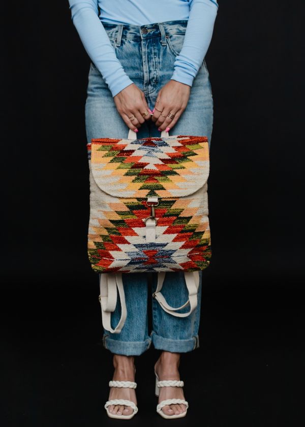 Rustic Mesa Woven Backpack