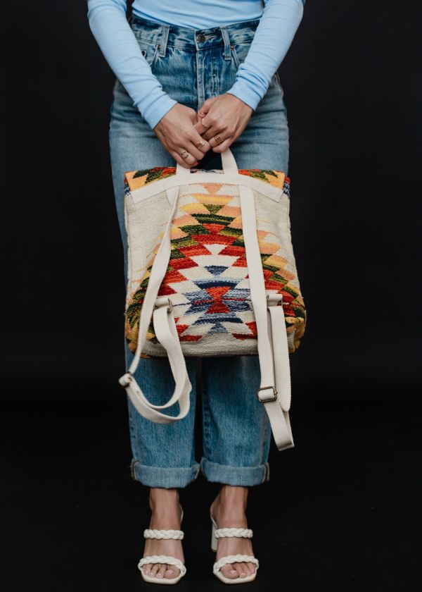 Rustic Mesa Woven Backpack
