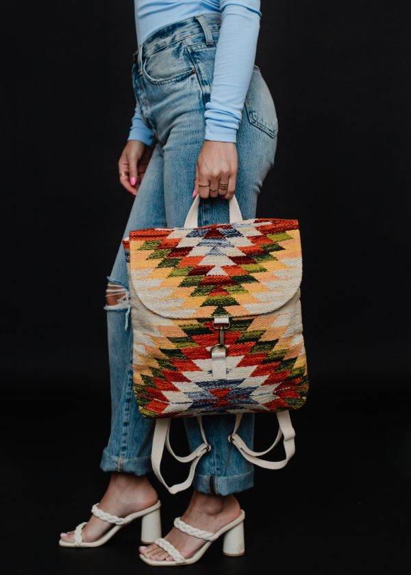 Rustic Mesa Woven Backpack
