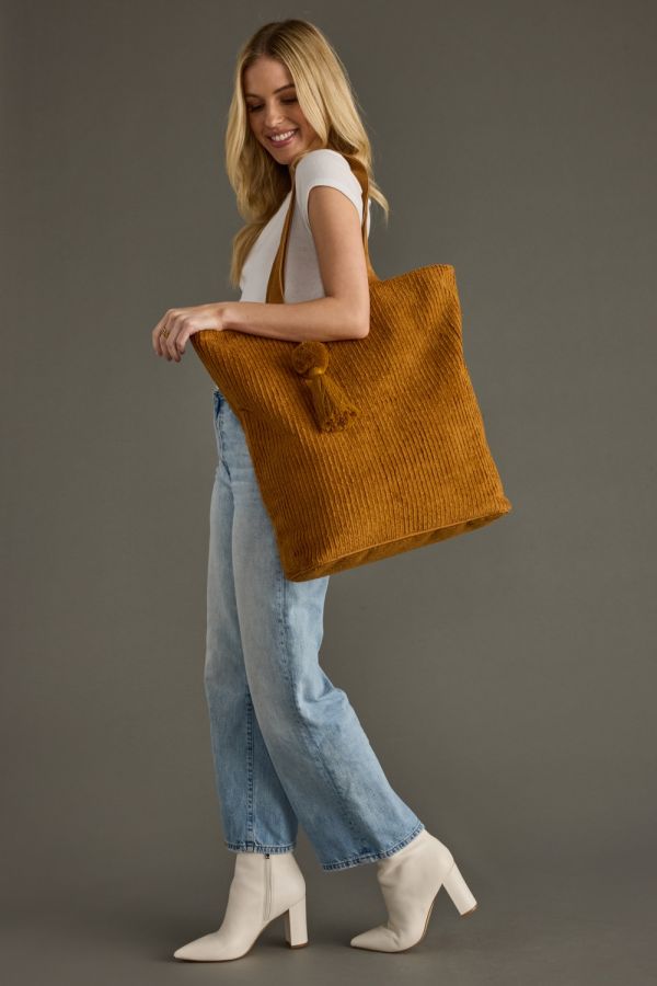 The Weekend Cord Tote - Mustard