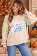 Wildflower Patchwork Crewneck-1