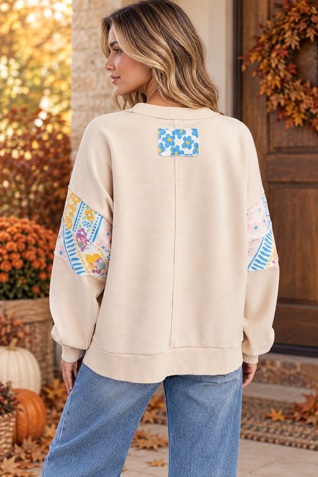 Wildflower Patchwork Crewneck-1