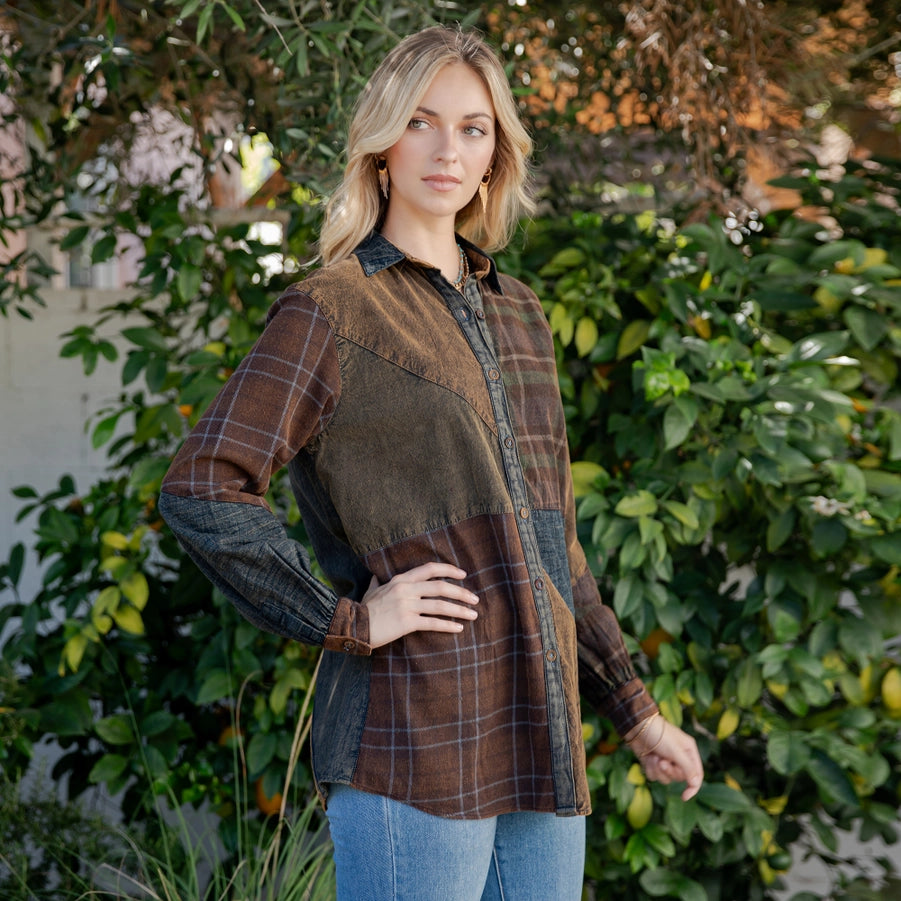 Young Threads Bohemian Patchwork Top