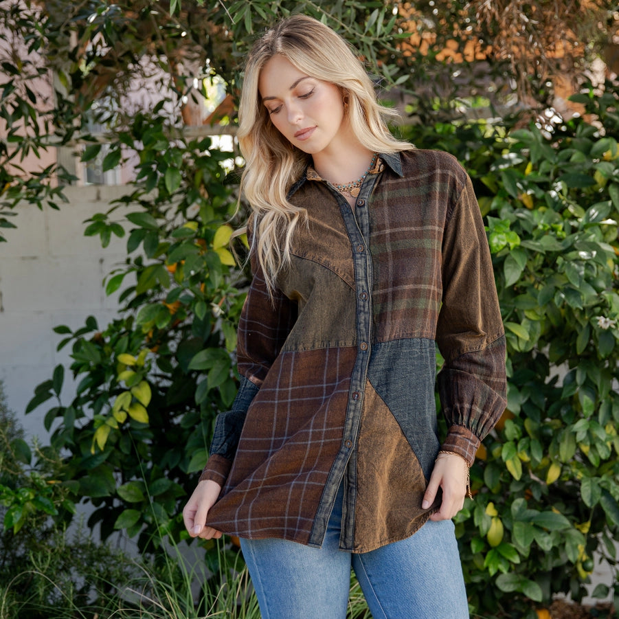 Young Threads Bohemian Patchwork Top