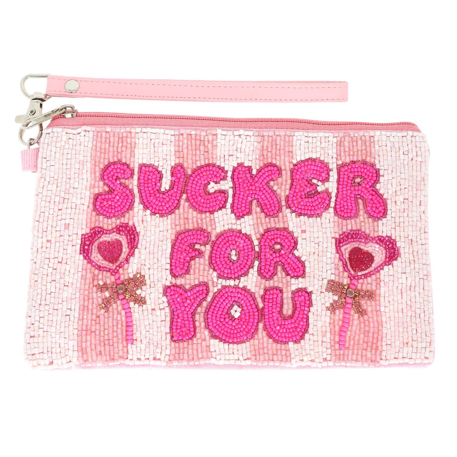 "Sucker For You" V-Day Beaded Pouch