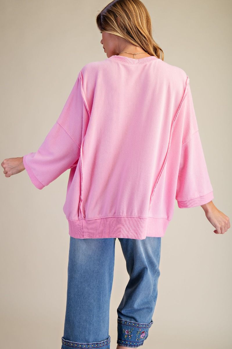 Easel Bow Patchwork Top