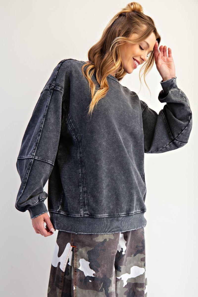Easel Crochet Patch Crewneck