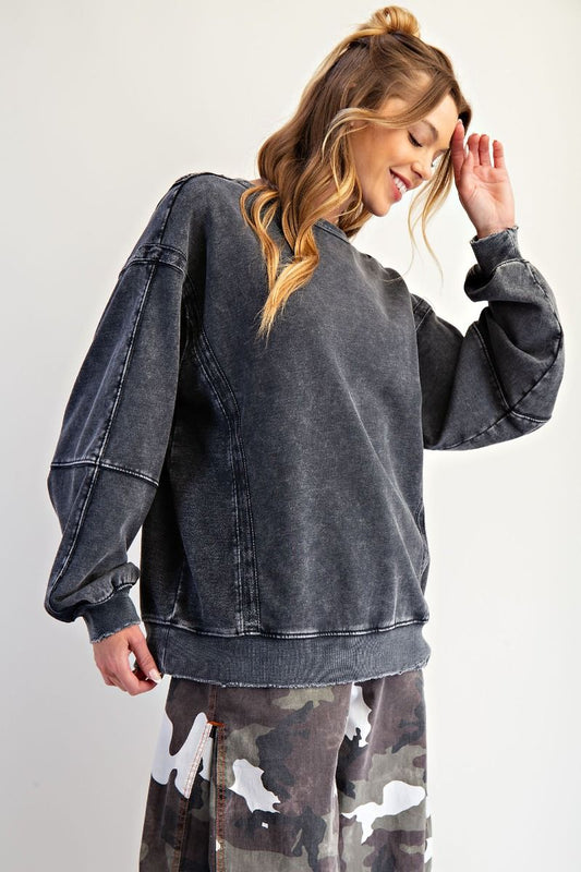 Easel Crochet Patch Crewneck