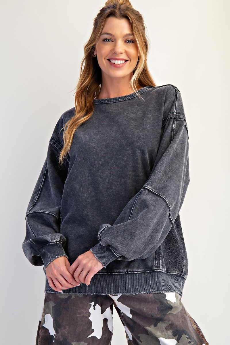 Easel Crochet Patch Crewneck