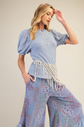 The Canyon Waffle Knit Top