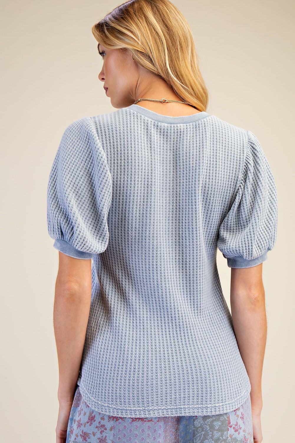 The Canyon Waffle Knit Top