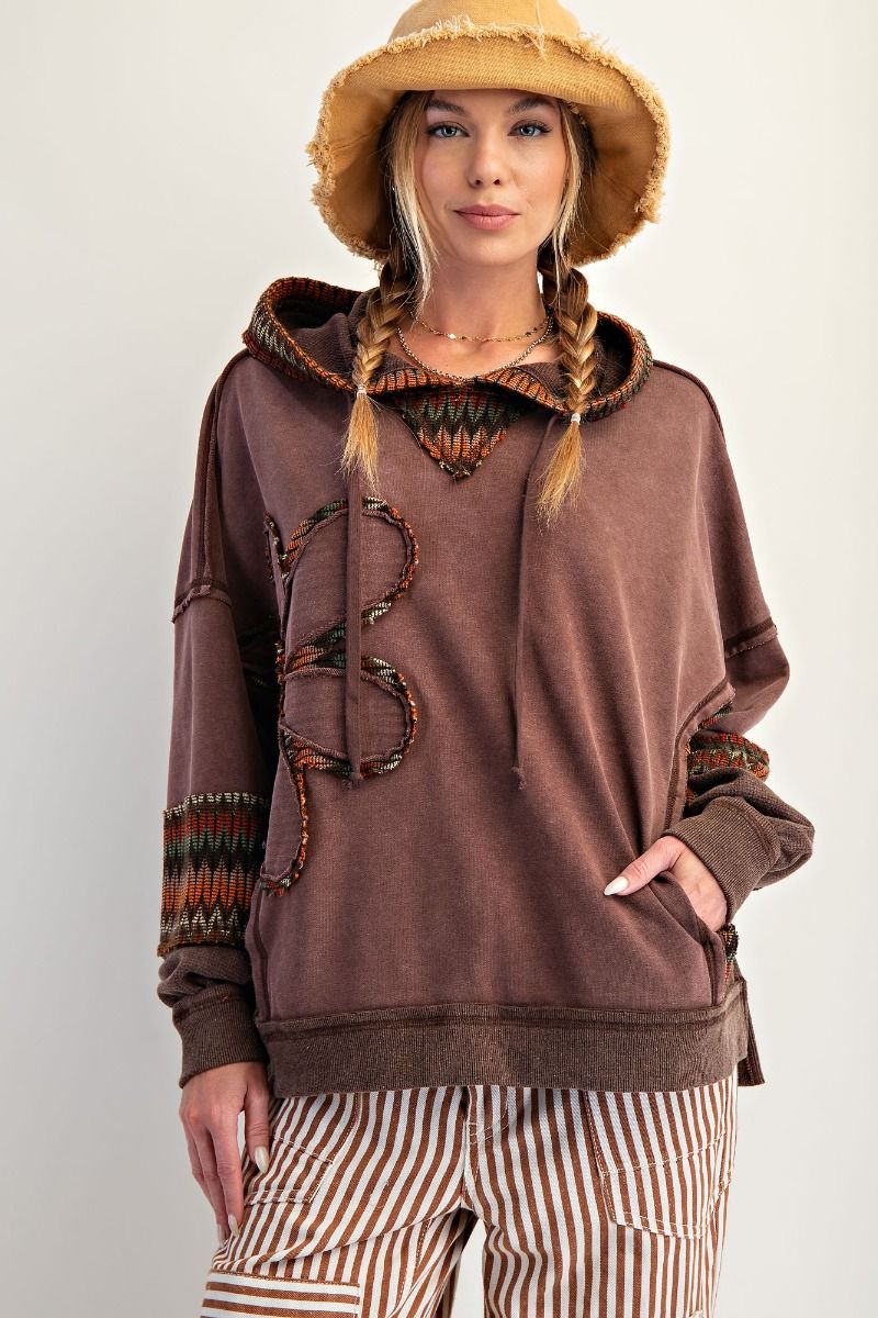 Easel Daisy Patch Hoodie