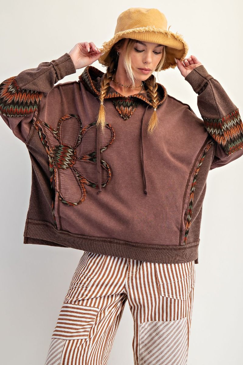 Easel Daisy Patch Hoodie