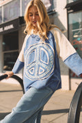 Vintage Peace Sign Top