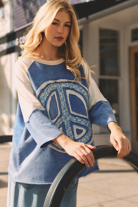 Vintage Peace Sign Top